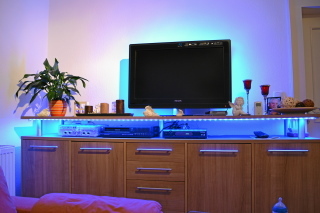 LED-Lichterkette hellblau