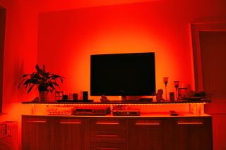 LED-Lichterkette rot